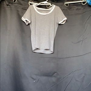 Gray crop top